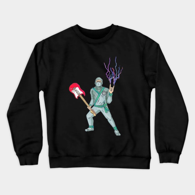 Ninjam! Crewneck Sweatshirt by jaredwolfbaker